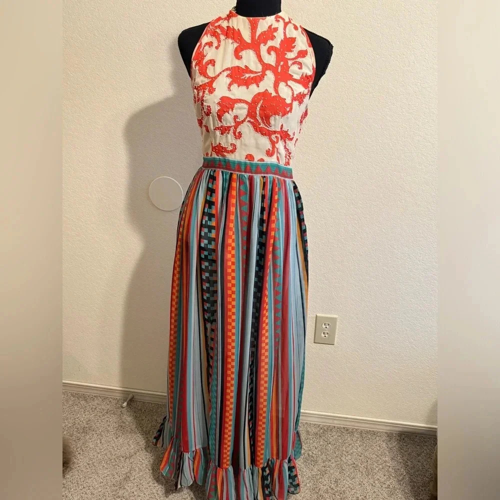 Beaded Bodice Emilia Striped Dress NWT - Picture 11 of 11